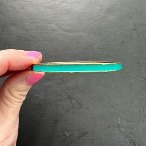 Kate Spade Teal / Green Gold Bangle Bracelet “In Fine Feather”